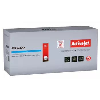 Activejet ATK-5220CN toner (vervanger voor Kyocera TK-5220C; Supreme; 1200 pagina's; cyaan)