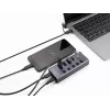 USB hub Delock 64248 5 Gbit/s 2 x Type-A 2 x Type-C 1 snellaadaansluiting