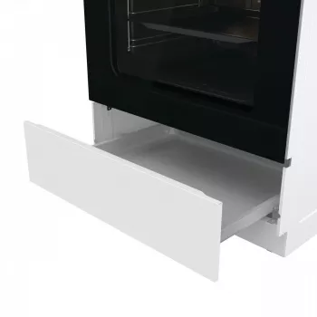 Vrijstaand gasfornuis Gorenje GG6A10WFFM, wit, 4-pits kookplaat, 72 L gasoven, draaiknoppen aan de voorzijde