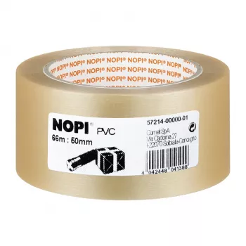 Pakband Tesa 57214 PVC transparant 66 m x 50 mm, 1 stuk