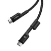 Baseus Fish-Eye USB-C-naar-USB-C-snellaadkabel 1 m 100 W zwart
