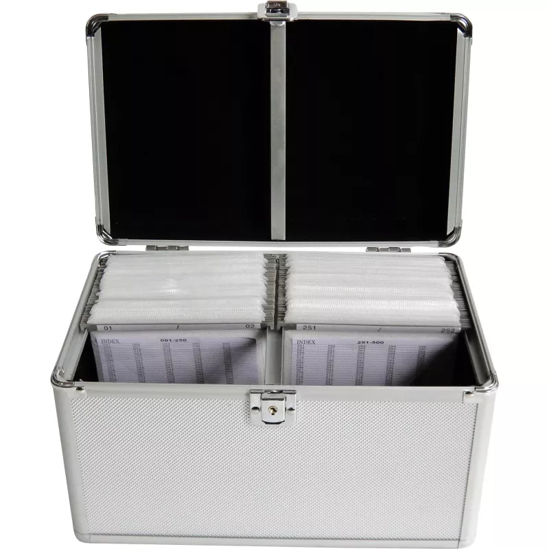 Boxbehuizing MediaRange BOX75 voor 200 discs zilver