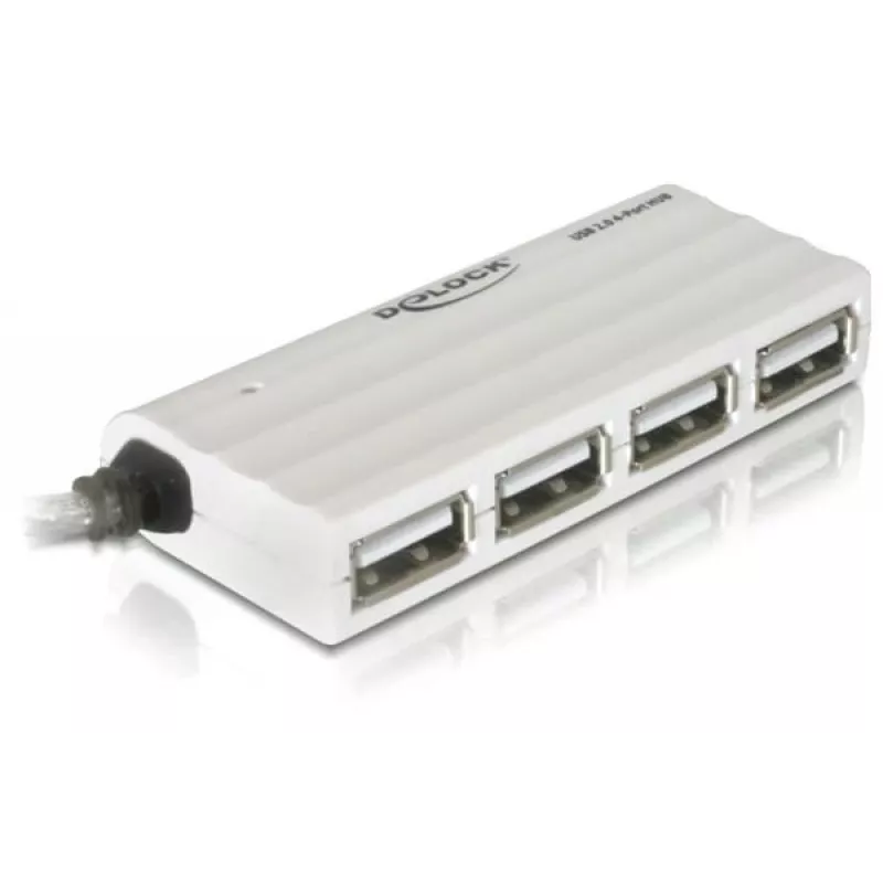 USB-hub DeLOCK 87445 4-poorts extern 480 Mbit/s wit