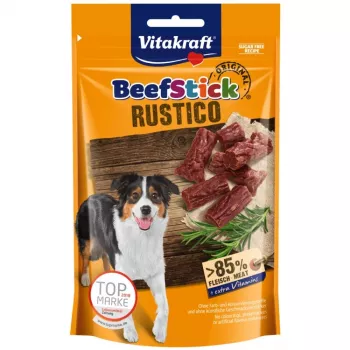 Vitakraft Beef Stick Rustico 55 g – kauwsnack met rundvleessmaak, eiwit 30 %, vet 25 %