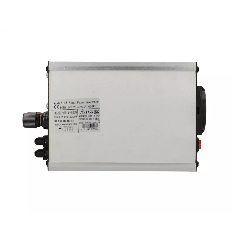 Extralink OPIM-600W spanningsomvormer, auto 12V, 600W gemodificeerde sinusgolf