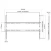 SBOX PLB-2264F-2 wandbeugel 37–80 cm, draagvermogen 45 kg, VESA 600x400