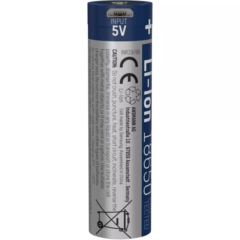 Ansmann 1307-0003 huishoudbatterij oplaadbare accu 18650 lithium-ion (Li-Ion)