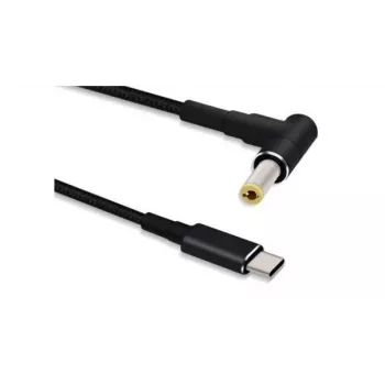 Kabeladapter Microconnect USBC-DC-5A-20V USB C naar 5,5*2,5 1,2 m zwart