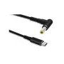 Kabeladapter Microconnect USBC-DC-5A-20V USB C naar 5,5*2,5 1,2 m zwart