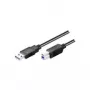 Wentronic Goobay USB 3.0 SuperSpeed kabel, zwart, 3 m - USB 3.0-stekker (type A) > USB 3.0-stekker (type B) (93654)