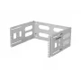 19 inch wandmontagerack 4U LANBERG — 497×400/240 mm, grijs