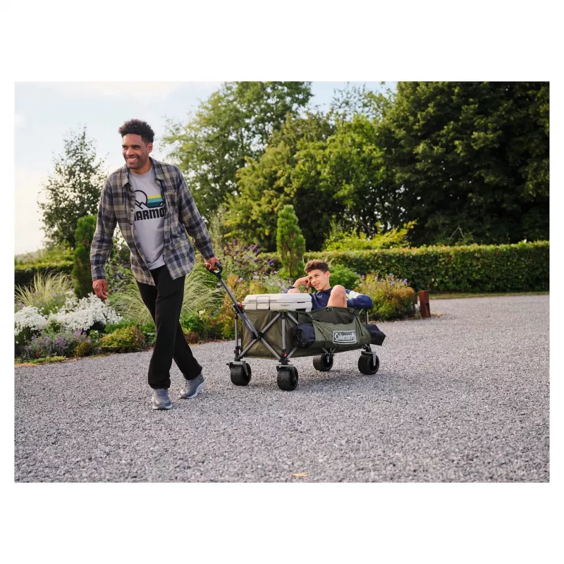 Campingtrolley COLEMAN 2226531 — 132 L, polyester hoes, stalen frame, 1160×600 mm