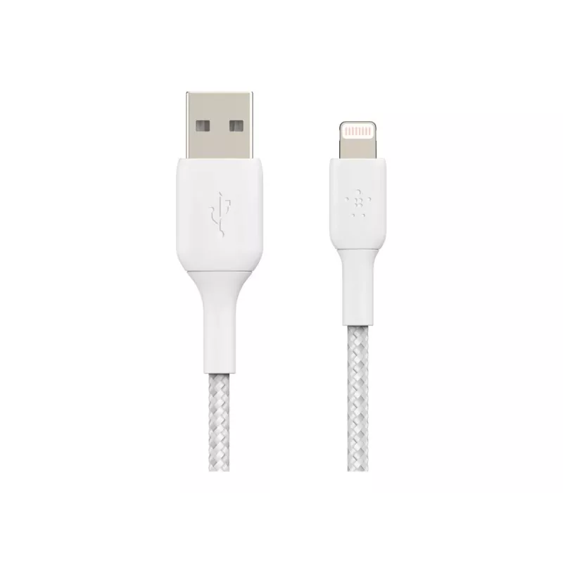 Belkin BOOST CHARGE - Lightning-kabel - Lightning mannelijk naar USB mannelijk - 3 m - wit - voor Apple iPad/iPhone/iPod (Lightning)