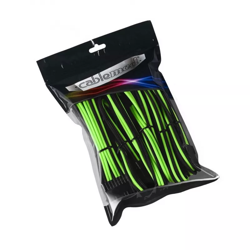 Interne stroomkabel CableMod CM-PCAB-BKIT-NKKLG-3PK-R zwart groen