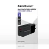 Qoltec 52382 GaN POWER PRO oplader | 1xUSB Type C | 1xUSB A | 100W | 5-20V | 1.5-5A | PD | zwart