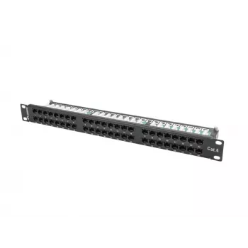 Lanberg PPU6-1048-B - patchpaneel - 1U - 19 inch