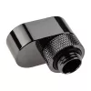 XSPC Rotary 14mm Offset G1/4 fitting, chroom zwart - haakse draaiverbinder voor waterkoeling