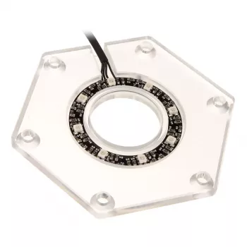 Montageset BitsPower Hexagon BP-WTHU-RGB — Acryl transparant, 91,4×80×6,5 mm