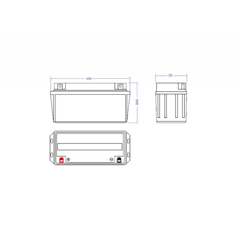 AGM-accu Green Cell AGM32 12V 150Ah verzegelde lood-accu