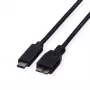 ROLINE - USB-kabel - USB Type-C (M) naar Micro-USB Type-B (M) - 50 cm - zwart (11.02.9005)