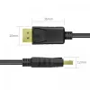 DisplayPort-kabel Unitek Y-C609BK — 3 m, stekker-naar-stekker, zwart