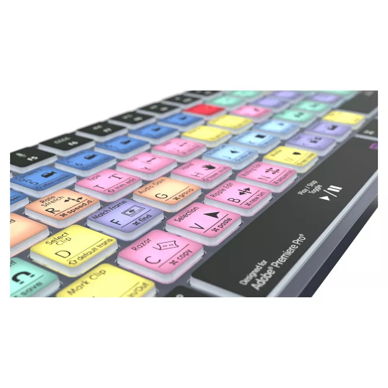 LogicKeyboard Titan DE Mac-toetsenbord voor Adobe Premiere Pro CC — Duitse layout