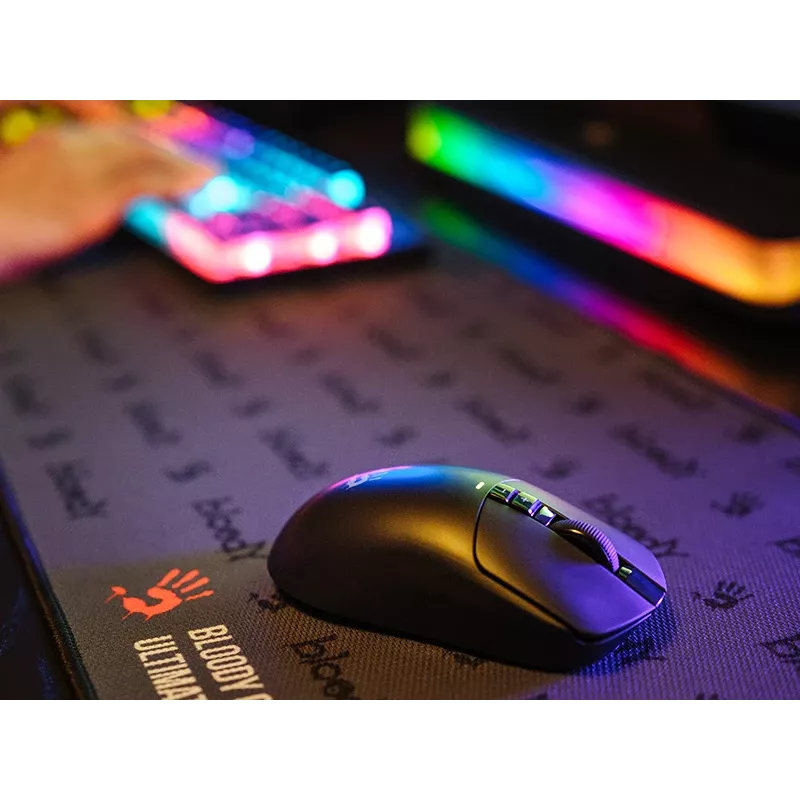 A4TECH BLOODY muis R72 ULTRA WRLS 2.4G+USB zwart