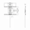 Sbox PLB-1246F vaste wandsteun voor flatscreen-tv 37-70 50kg