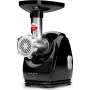 Vleesmolen SMAPP 489.8 – 2000 W, 2,5 kg/min doorvoer, RVS, 3 gatenplaten, compact zwart