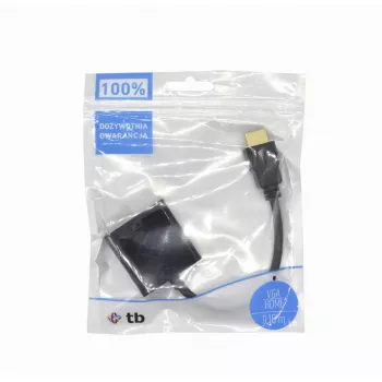 VGA-naar-HDMI-adapterkabel TB AKTBXVAHMVGAF15 15 cm, VGA (bus) naar HDMI (stekker)