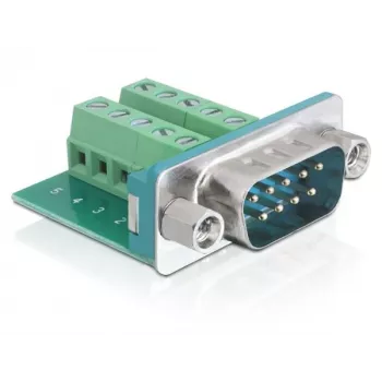 D-Sub-stekkerverbinder DeLOCK 65269 groen zilver