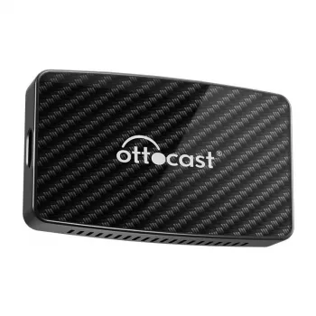 CarPlay/Android-adapter Ottocast CA400-S – 4-in-1: draadloos CarPlay & Android Auto, bedraad Apple CarPlay & Android Auto, zwart