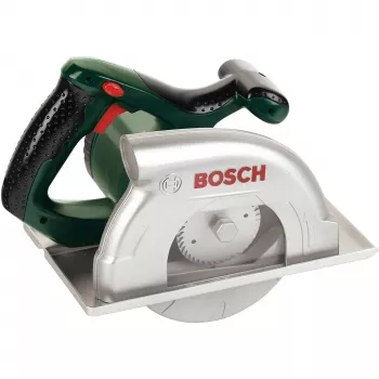 Theo Klein 8421 Bosch cirkelzaag op batterijen met draaibeweging, licht- en geluidfuncties, afmetingen: 23 cm x 16 cm x 14,5 cm, speelgoed voor