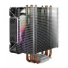CPU-luchtkoeler SAVIO SAVGCOVORTEXX2ARGB met 4 heatpipes, 120-mm-ARGB-ventilator, zwart