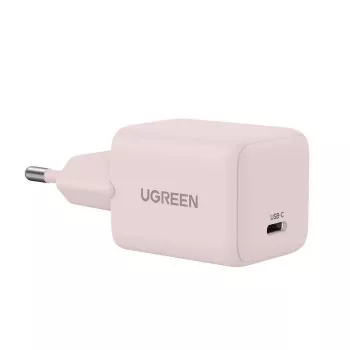 Voeding UGREEN X512 20W USB-C PD-snelladen, roze, 100–240V ingang, 1× USB-C