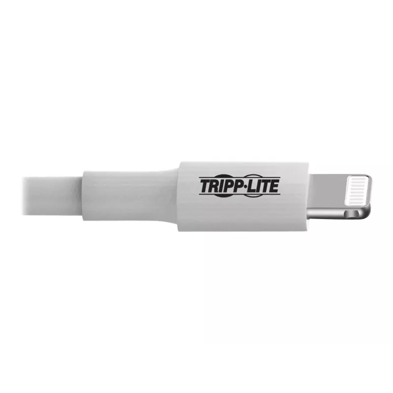 Eaton Tripp Lite Series USB-A naar Lightning sync-/laadkabel (M/M) - MFi-gecertificeerd, wit, 3 ft. (0.9 m) - data-/stroomkabel - USB mannelijk naar Lightnin