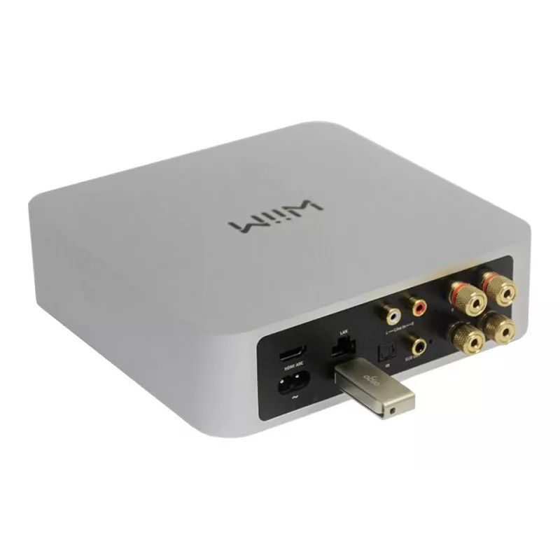 WiiM Amp donkergrijs – stereo streaming-versterker