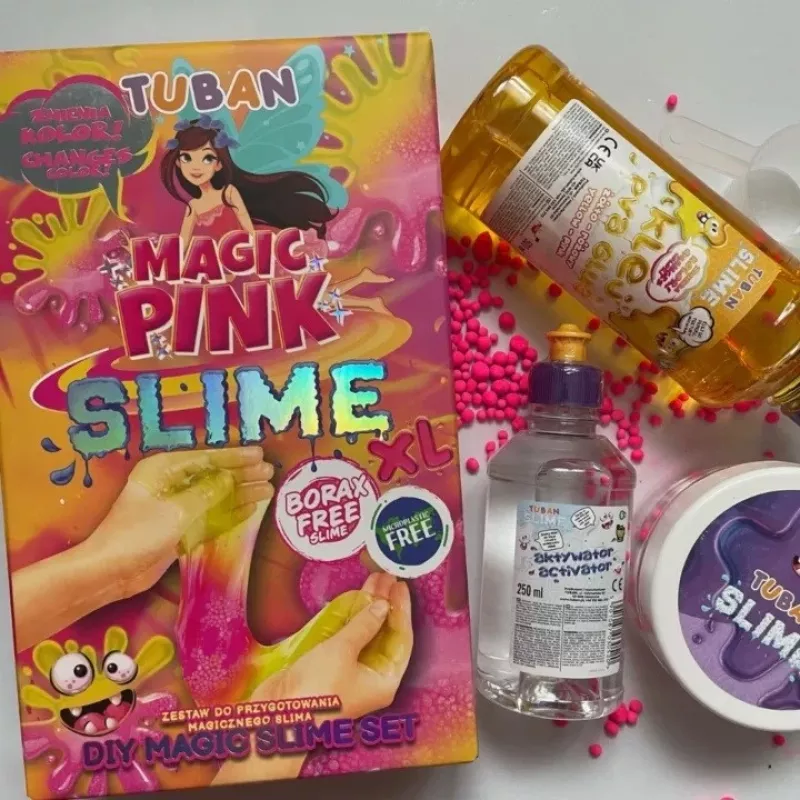 Slime DIY-set TUBAN TU3569 — Magic Pink XL, niet-giftig, veilig voor kinderen