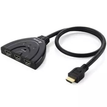 Equip 3x1 HDMI switch, 1920 x 1080 pixel, Full HD, zwart
