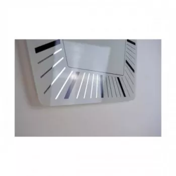 NeXtime klok 8128wi Hexagon, 43x43 cm, wand, wit