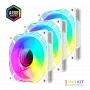 Gamemax | behuizingsventilator | KF300R BK | wit
