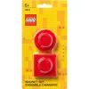 Magneetset van Room Copenhagen, model 40101730 (rood) – decoratieve LEGO-style magneten