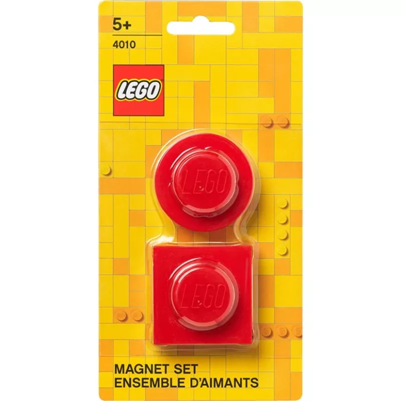 Magneetset van Room Copenhagen, model 40101730 (rood) – decoratieve LEGO-style magneten