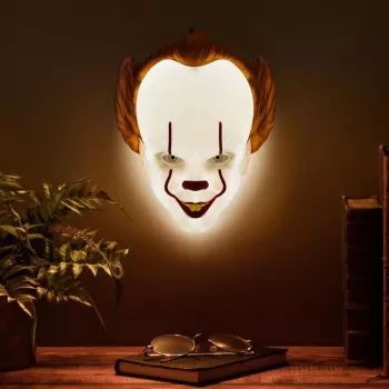 Tafellamp Paladone maskerlamp PP11207ITV2 Pennywise LED, thematische maskervormige lamp