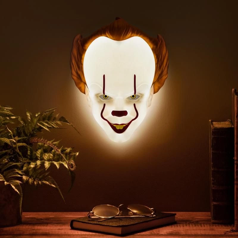 Tafellamp Paladone maskerlamp PP11207ITV2 Pennywise LED, thematische maskervormige lamp