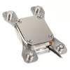 Waterblock Aqua-Computer 21716 — acryl/nikkel, 111×75×22 mm, zilver/wit