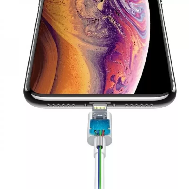 USB-C-naar-Lightning-kabel Devia Smart Series PD 18W – wit, MFi-gecertificeerd