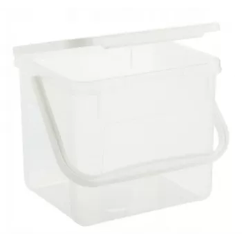 Container voor reinigingsvloeistoffen Rotho Basic 4,5 l model 1770201100RP, transparant technopolymeer met deksel en ophanggat