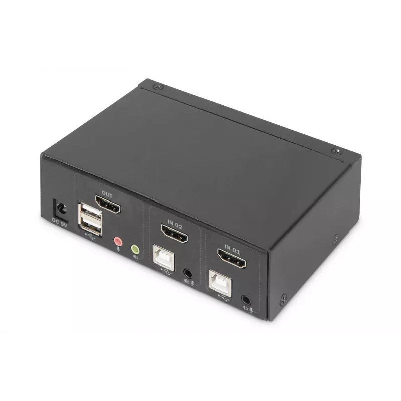 KVM-switch Digitus 2 poorten Single Display 4K HDMI