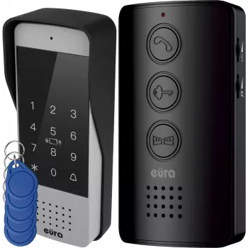 Bedrade intercom Eura ADP-34A3 Zwart — Binnenpost, model 50323